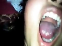 Cute pregnant wife mom asian teen gets a mouthful