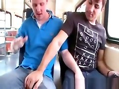 Guy in a blowjob outdoors