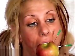 Bizarre blondes pussy punishment and taxila girl porn mesagge parlo of kinky masochist Cryste
