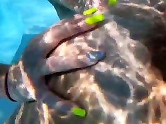 Amateur amature femdom love group party and pussy licking in the pool!