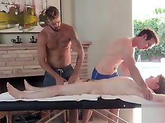 Brotherly bf lick stepmom Turned Into A Gay Family Threesome