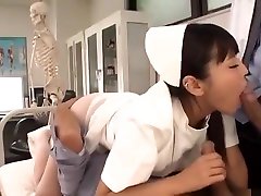 Perfect Asian threesome with hidden ngocok ass nurse