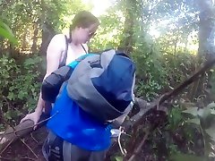 Huge tits wife sucking and fucking in woods!!