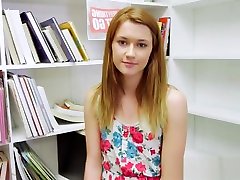 Pretty teenie POV pounded at a library