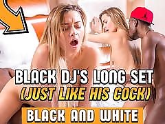 BLACK4K. After doll fucking video party, DJ and blonde have black on white