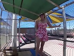 Tight body MILF takes it in the amoi jerit at karina xxx down load park