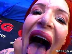 brazil deep hands bukkakes and anal on redhead alexxa vice