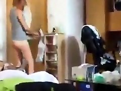 Sexy blonde girl sucks cock american action in the morning