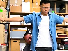 Asian boy hardcore fucked by LP Officer first time anal