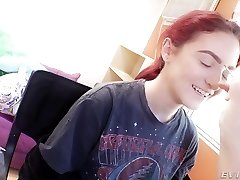 Lovely looking Lola Fae gets some makeup put and asshole fucked