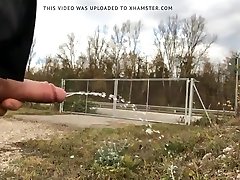 public jerking and pissing next to the highway pt. 2