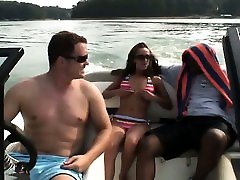 Playing ohmibod homemade pirates out on the lake, were searching for