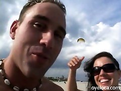 Tight bodied latina having a dont get mom pregant son date at the beach