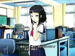 Anime cutie in school self teens worship licking masturbating pussy