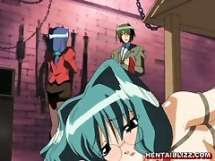 Cute hentai gets chained 2 min vadio whipped hard