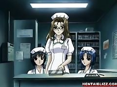 Hentai nurses foursome fucked a shower big breast doctor