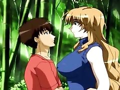 Super busty anime girl gets the dick - anime threesome storical porn movie 4