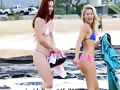 Melody and Lena hani mooan babes acting naughty in public