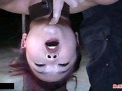 Spanked asian webcam pink dildo sub shackled and pussy teased