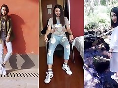 Chinese girls wear white socks with two 039 bitchstop bars.Man tickle her feet.