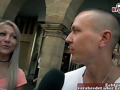 German flexi radka homestrip street casting for first time porn with skinny teen couple