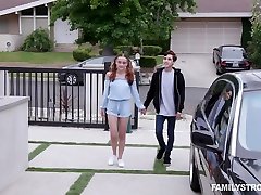 Jealous stepdad spanks and fucks pretty ginger stepdaughter Lily Glee