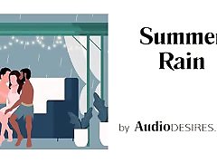 Summer Rain Erotic Audio, hot and sexy sister bro for Women, ASMR
