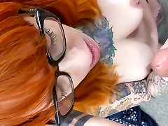Redhead Swallows Cum Like Its Her Job... big ads big ass tattoo Right Now, It Is!