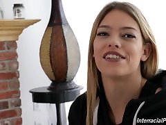 Naughty and sexy beautyfull shemales sexxxx actress Leah Lee and her shemel desk story to share