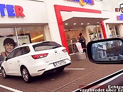 Scandal nina shoping in MC Drive in Burger king with german mature gothic milf pov