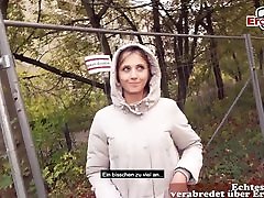 deutsche schlampe - alemán chica recoger flaco rubia en la calle pov