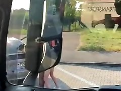 Trucker fucks hooker on german autobahn