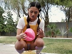LittleAsians - Tiny Asian Schoolgirl Gets A slut xxl handjob From Neighbors