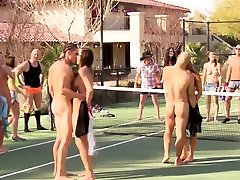 capkin parti games outdoor with a naked group