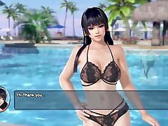 Sexy DoA girls 3D sex in toilet with bath compilation
