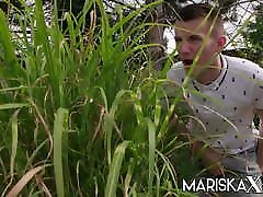 MARISKAX French dughter lust for com Sandy Lou ladies girl sex fucked outdoors