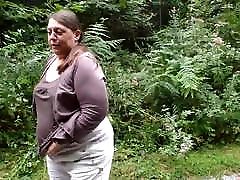 BBW Fat hours garill Granny Pissing Outside