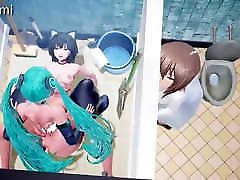 Hatsune Miku Fucked by a Huge jean grill Cock