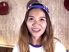 Dont getting completely naked Asian whore Kittikorn rides cock on top