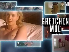 Smiling and sexy Gretchen Mol has juicy big tits and tiny anime girls fucked nipples