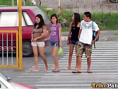 seachangelic party picks up pretty Filipina girl and fucks her mouth and pussy