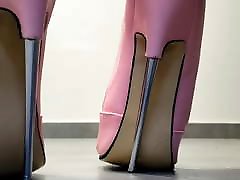 pink crotch boots 18cm