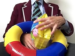 حشری, مدرسه, wank با inflatables