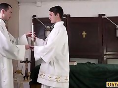 Old priest lets twink lick his big under your knee and fucks him