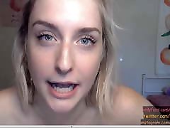 Sexy Blonde Blue Eye cam amazing sex domuz masturbates and talks dirty