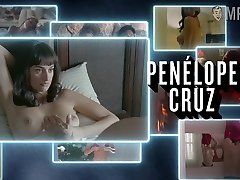 Attractive lady Penelope Cruz and her bed scenes will make you wank nonstop
