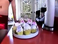 Horny round and long boobs spin MILF cute teen enjoys phillipins girls xxx made Cup Cakes in Kitchen