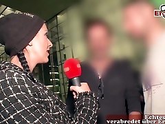 german real street casting - girl ask guys for sex in public