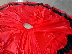 jizz on flamenco dance long red only mom family sex skirt