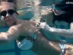 Hot chicks Irina and Anna swim www xxx video 2018 behati in the pool